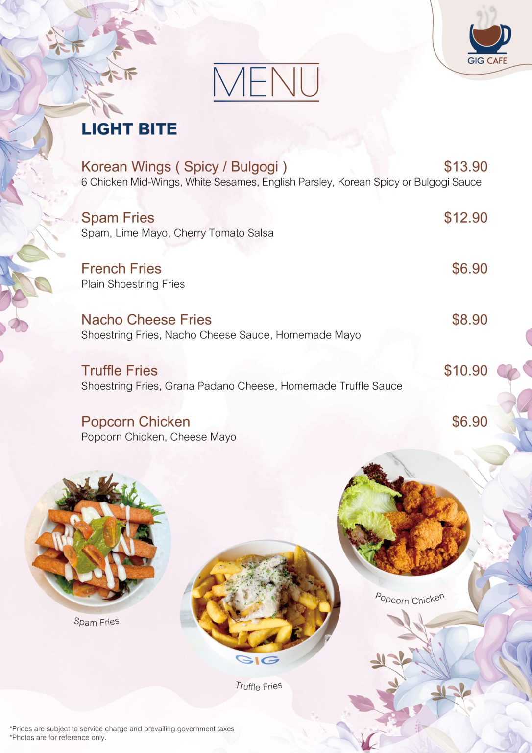 GIG Menu TPY 3-03